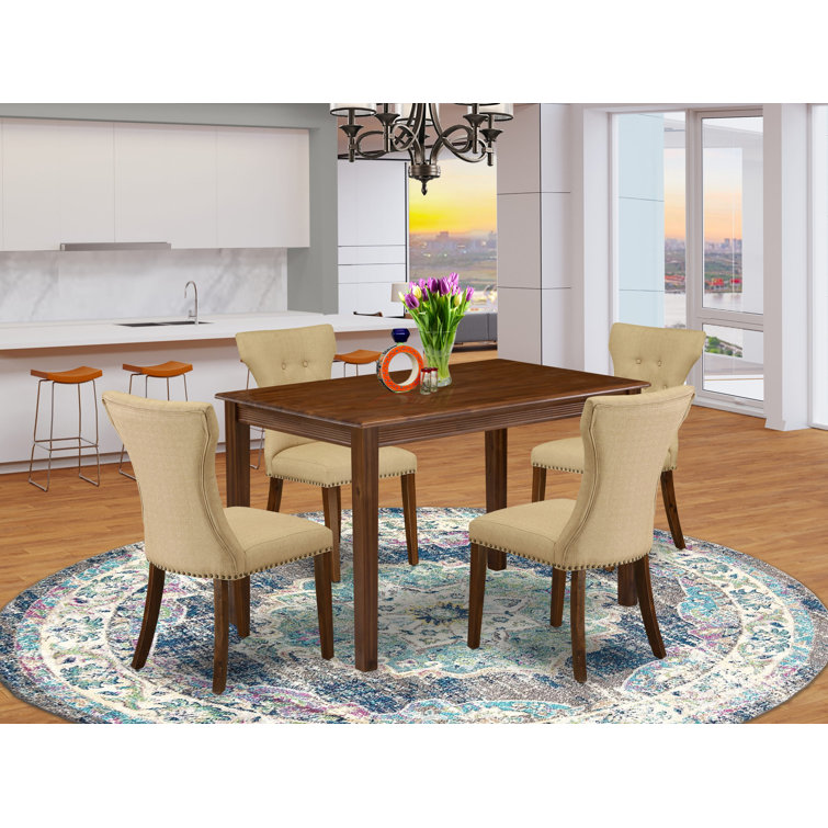 Small oblong dining 2025 table and chairs